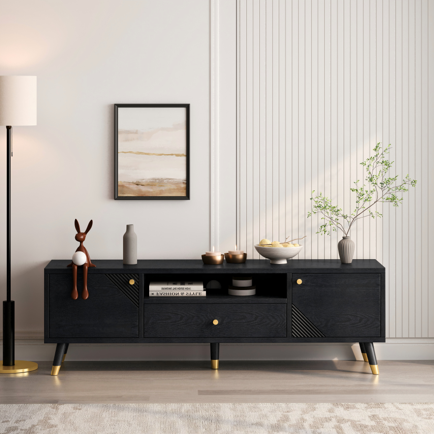 Obsidian TV Console